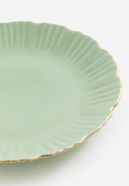 H&M - Porcelain plate - green