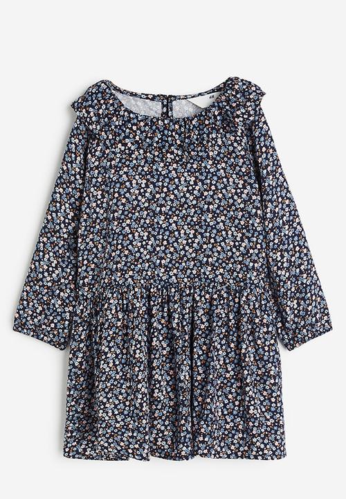 H&M - Flounce-trimmed dress - blue