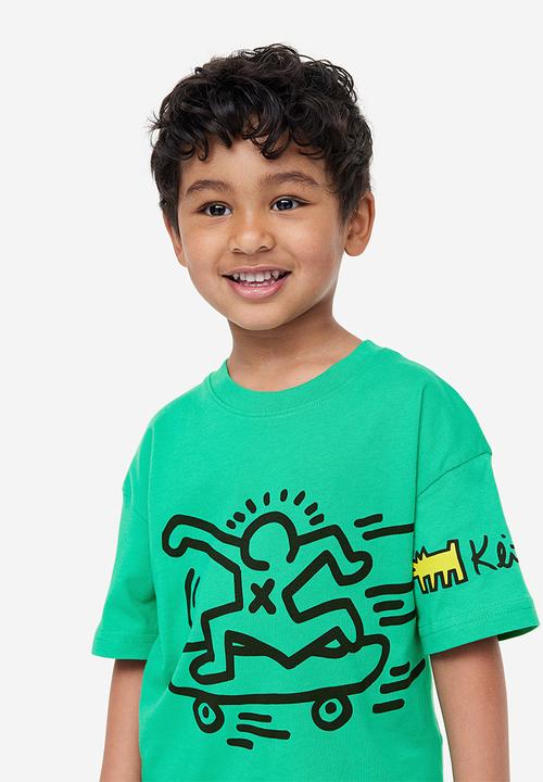 H&M - Printed T-shirt - green