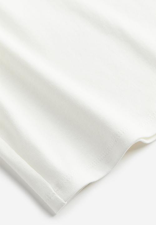 H&M - Long-sleeved jersey top - white