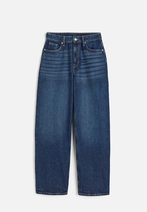 H&M - Baggy high jeans - blue