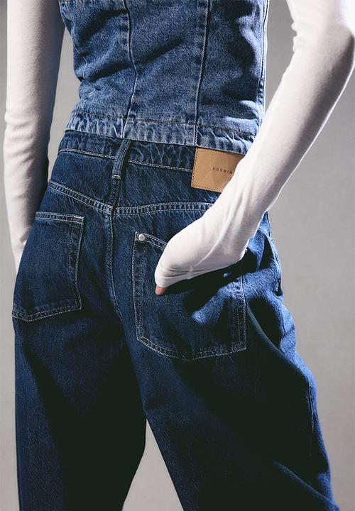 H&M - Baggy high jeans - blue