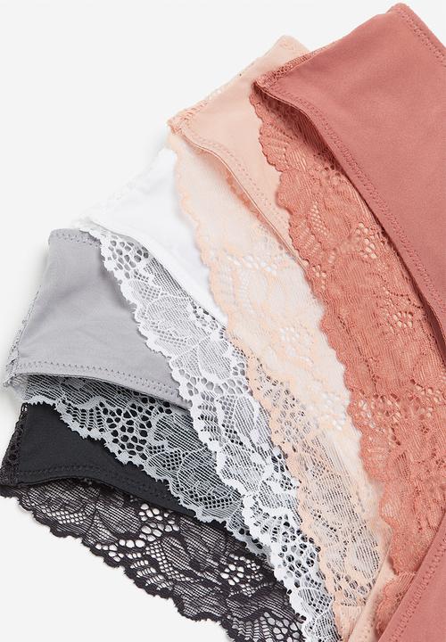H&M - 5-pack jersey hipster briefs - pink