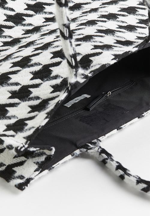 H&M - Shopper - black & white 