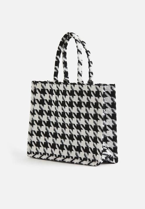 H&M - Shopper - black & white 