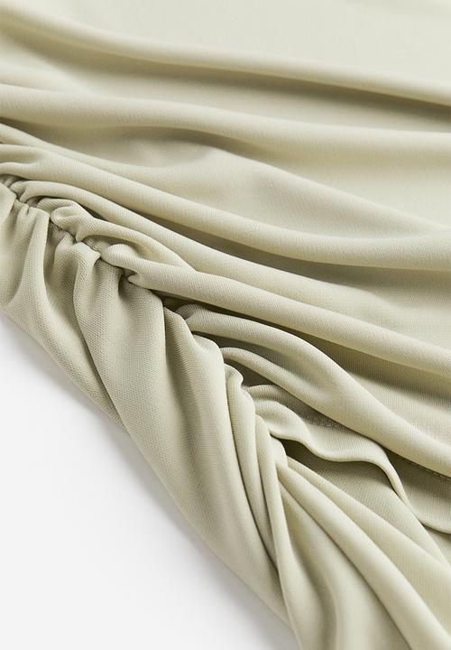 H&M - Draped jersey dress - green