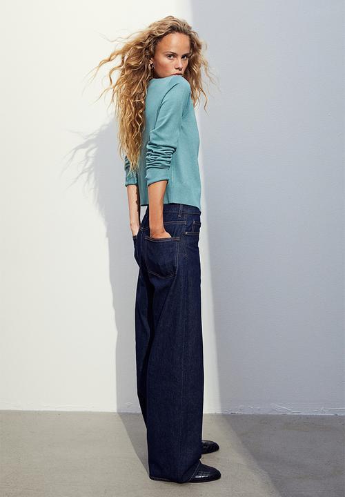 H&M - Fine-knit cardigan - turquoise