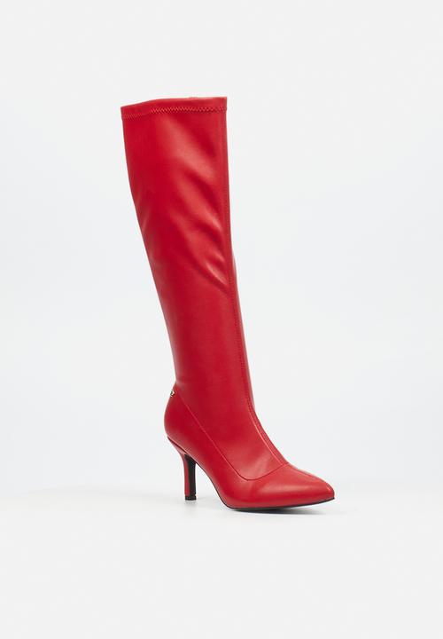 Butterfly Feet - Lively 7 midi heel boot - red