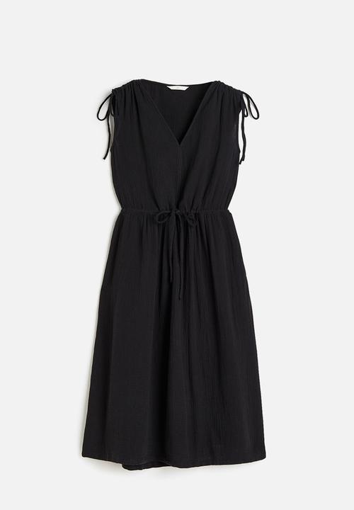 H&M - Drawstring-detail dress - black