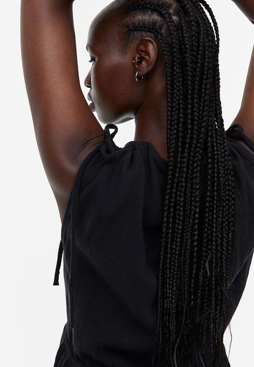 H&M - Drawstring-detail dress - black