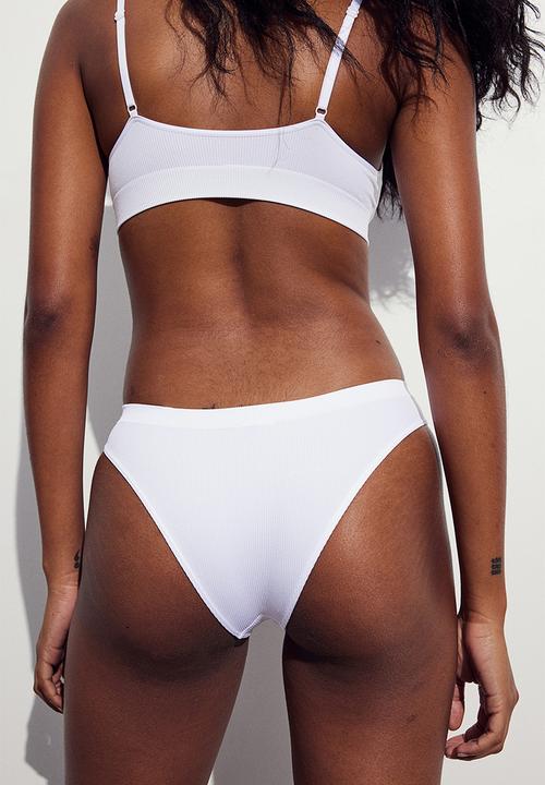 H&M - 2-pack jersey brazilian briefs - white