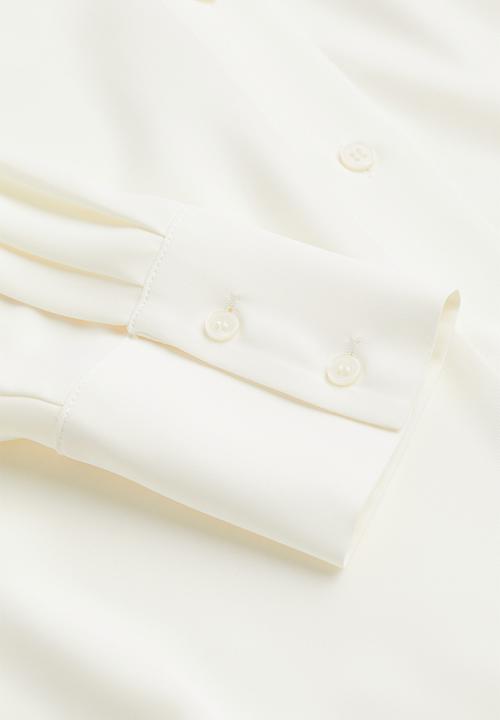 H&M - Pointed-collar shirt - cream