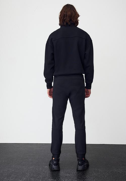H&M - Drymove™ tapered tech joggers with zipped pockets - black