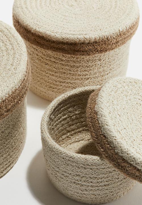 H&M - Pb june round boxes set of 3 - multi