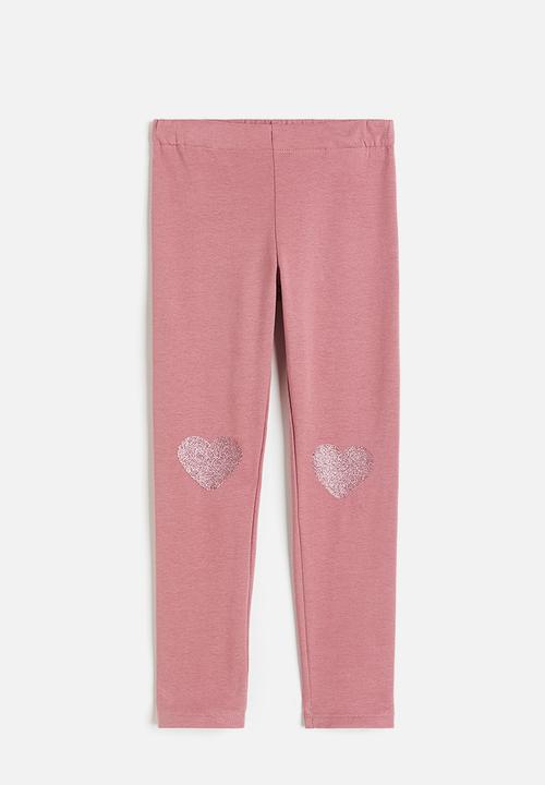 H&M - Brushed-inside leggings - pink