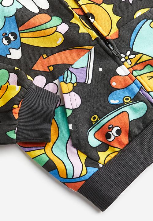 H&M - Patterned zip-through hoodie - multi