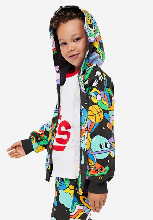 H&M - Patterned zip-through hoodie - multi
