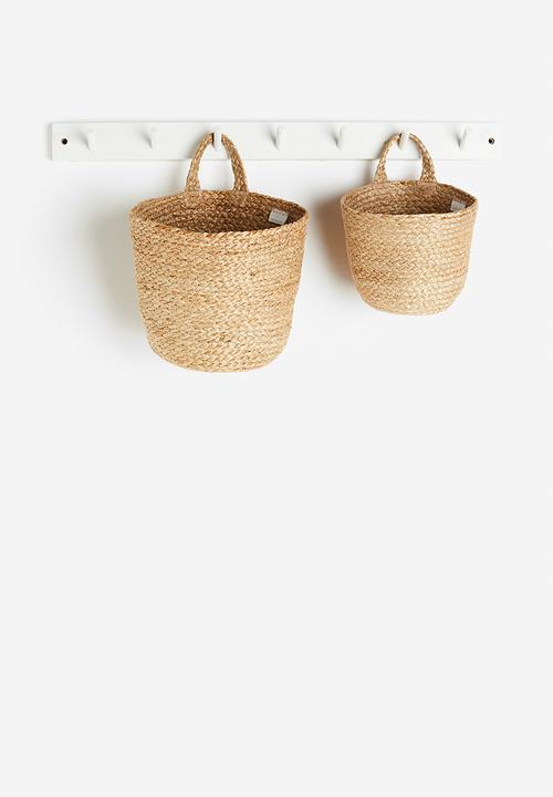 H&M - Handmade wall storage basket - beige