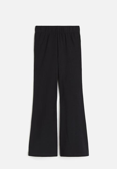 H&M - Flared jersey leggings - black
