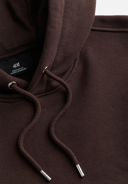 H&M - Regular fit hoodie - brown
