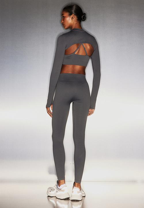 H&M - Drymove™ seamless sports tights - grey