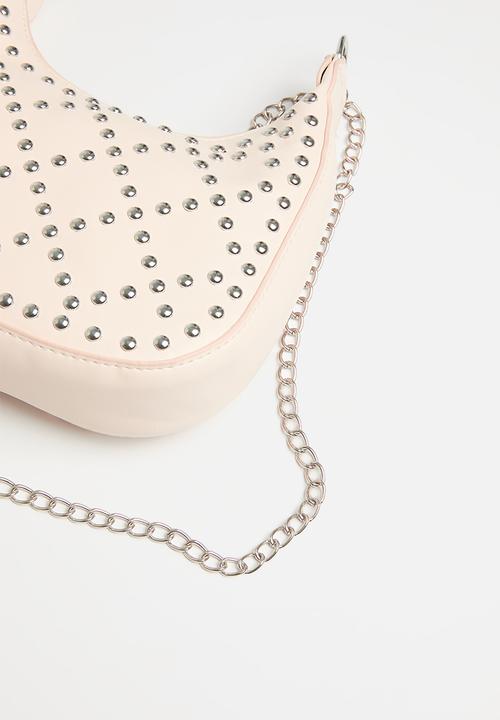 Superbalist - Studded shoulder bag - cream & silver