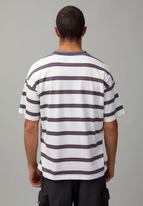 Factorie - Keith haring essential T-shirt - lcn kei navy stripe/keith haring