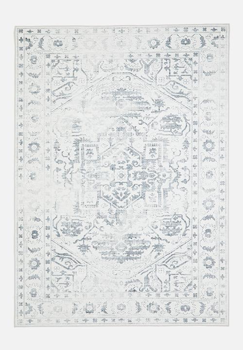 Sixth Floor - Brisbane antique distressed rug - soft grey