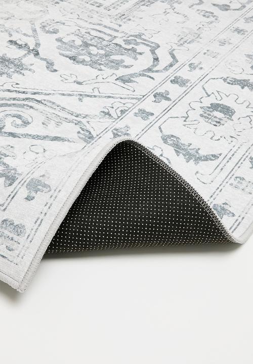 Sixth Floor - Brisbane antique distressed rug - soft grey
