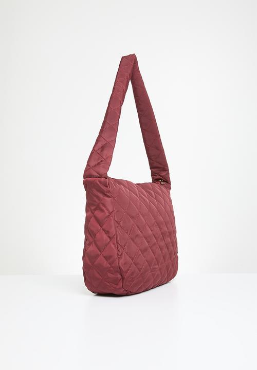 Superbalist - Quilted shopper bag - burgundy 