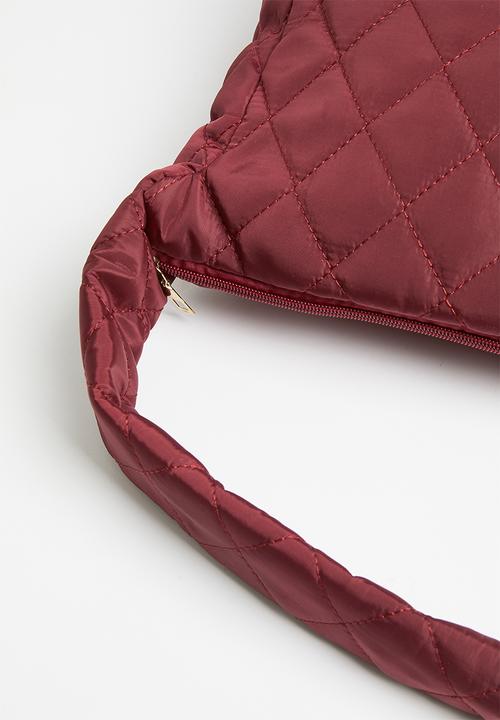 Superbalist - Quilted shopper bag - burgundy 