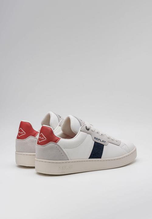 Replay - Smash - smash denim - white & red 