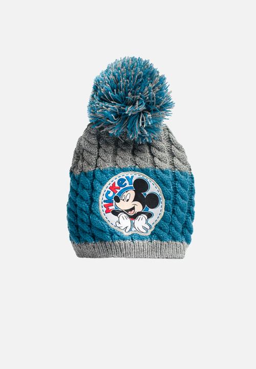 Character Group - Mickey mouse beanie & mittens - blue