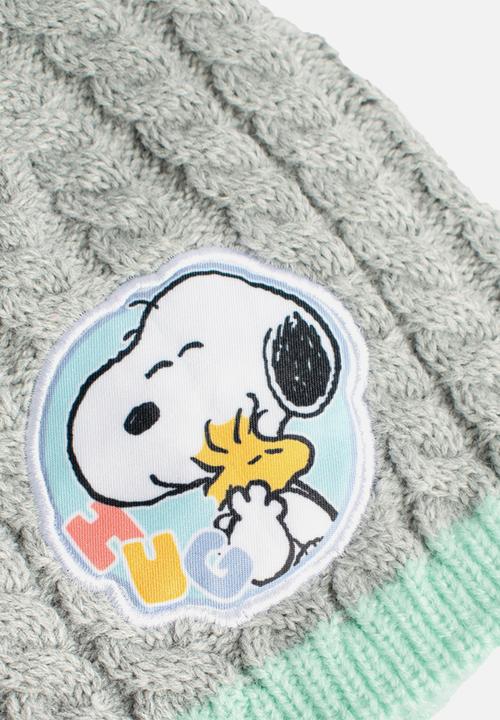 The Character Group (Legacy) - Snoopy beanie & mittens - grey
