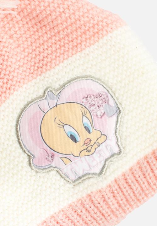 The Character Group (Legacy) - Tweety beanie & mittens - pink