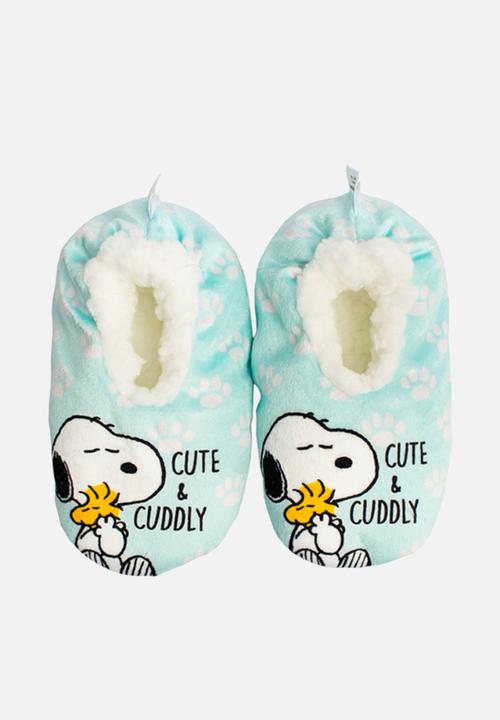 Character Group - Snoopy infant sherpa slipper - green