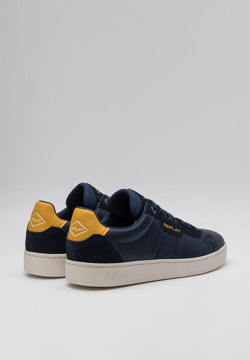 Replay - Smash - smash denim - navy & yellow 