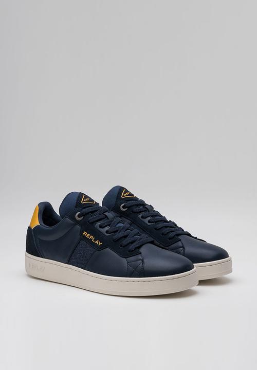 Replay - Smash - smash denim - navy & yellow 