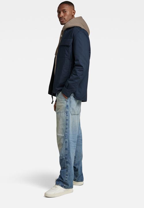 G-STAR - Lofty pdd overshirt Manor poplin - salute
