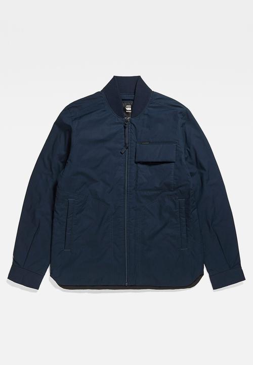 G-STAR - Lofty pdd overshirt Manor poplin - salute