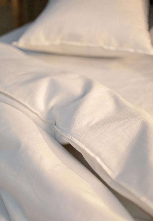 Hertex Haus - Bellisima Linen Blend Pillowcase Set 2 - White