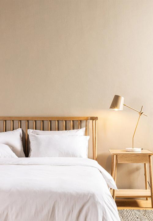 Hertex Haus - Bellisima Linen Blend Bed Set - White