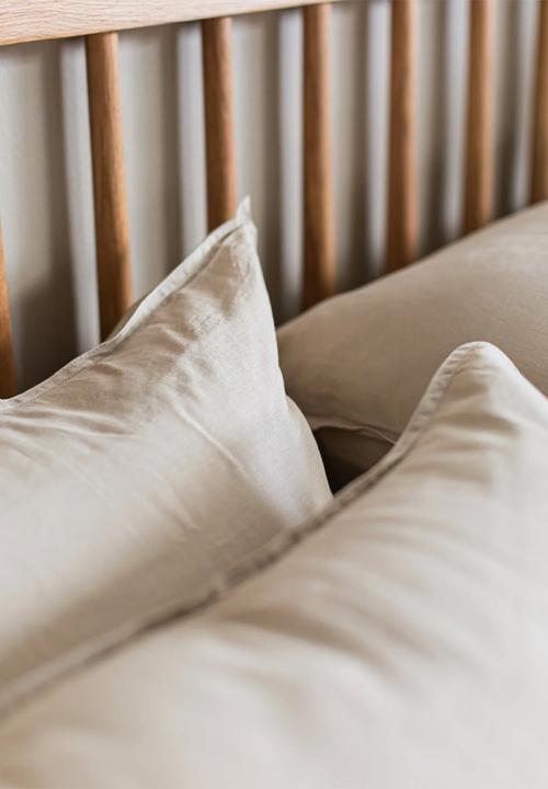 Hertex Haus - Bellisima Linen Blend Fitted Sheet - Natural