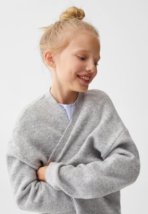MANGO - Cardigan tique5 - light grey denim