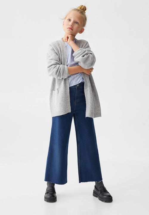 MANGO - Cardigan tique5 - light grey denim