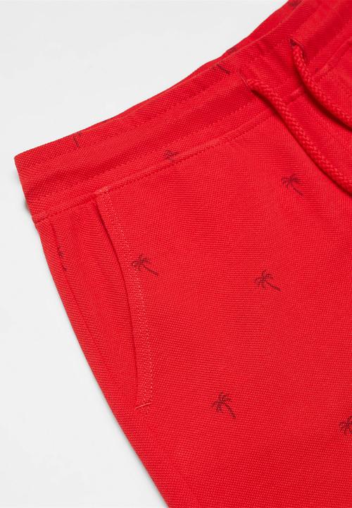 MANGO - Bermuda shorts shang - red