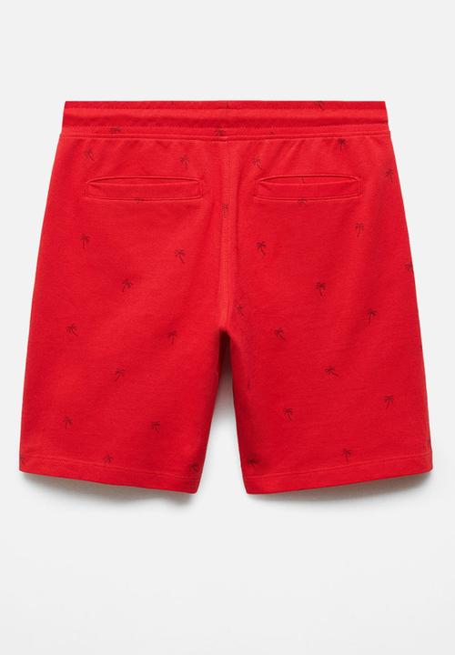 MANGO - Bermuda shorts shang - red