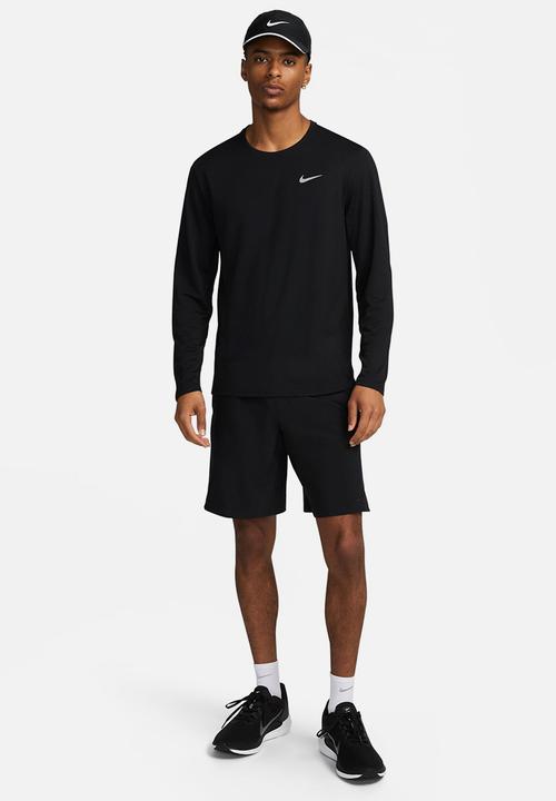 Nike - Dri-FIT uv miler top ls - black & reflective silver