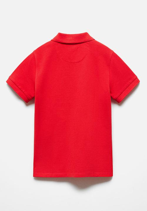 MANGO - Polo shirt pekin - red