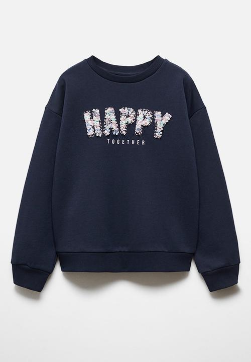 MANGO - Sweatshirt happy - navy